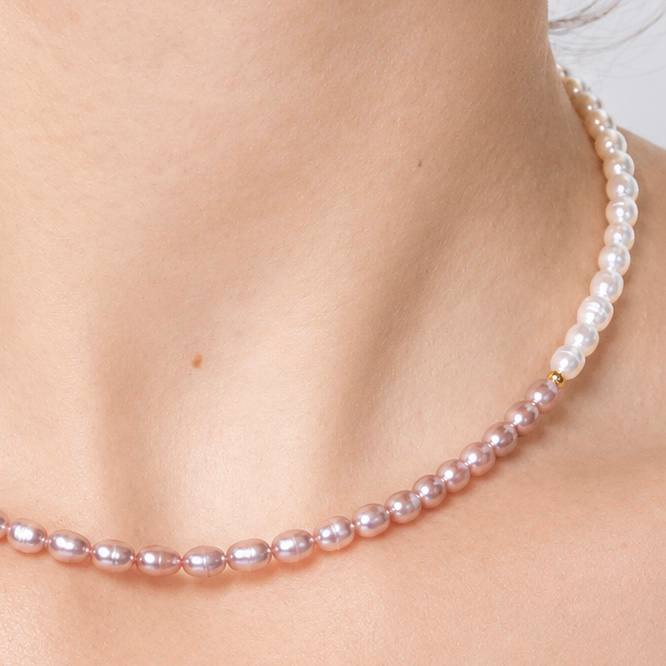 Pink Pearl – perlový náhrdelník z pravých růžových perel – 3