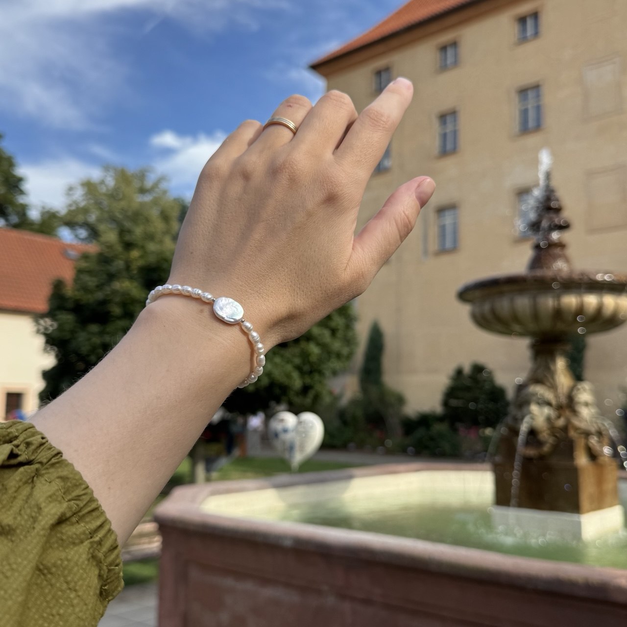 Coin Pearl – Náramek z pravých sladkovodních perel – 3